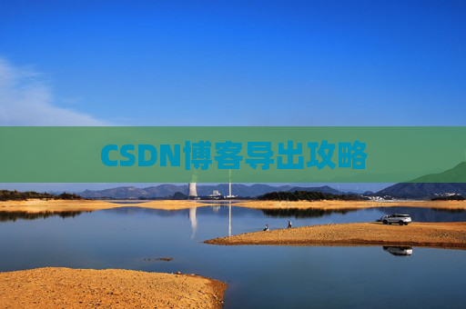 CSDN博客导出攻略